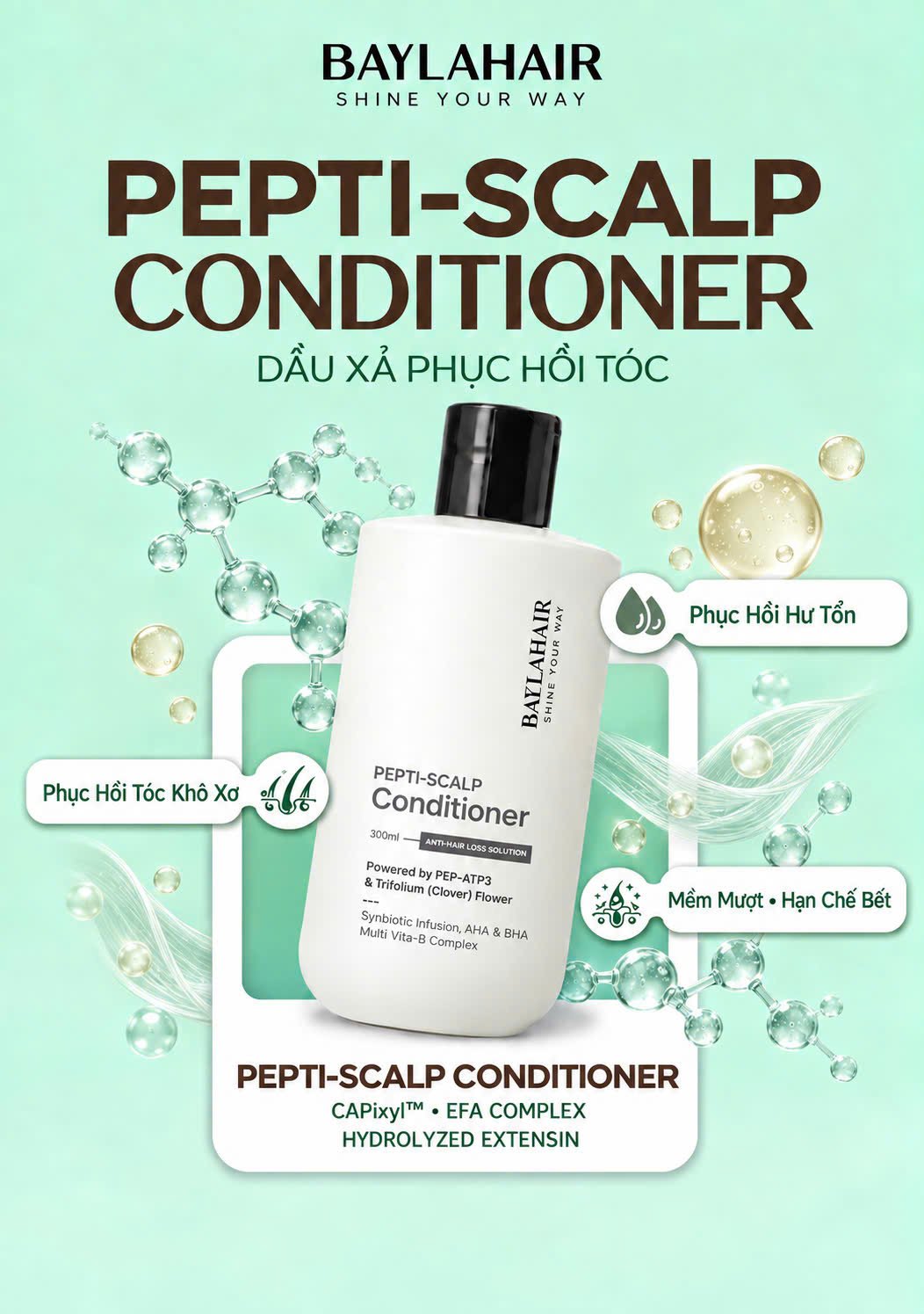 Dầu xả phục hồi tóc khô xơ: công dụng và cách dùng