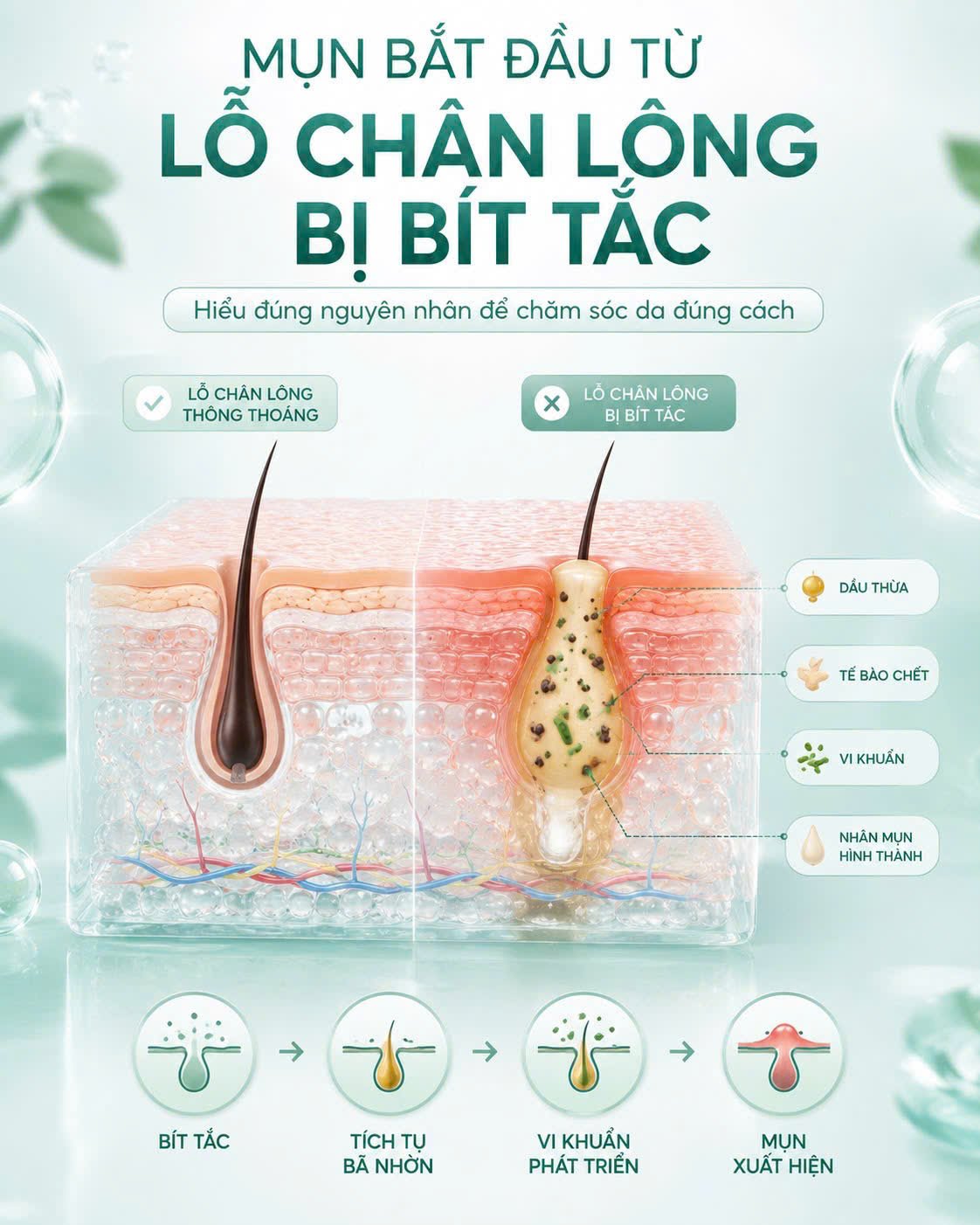 LỖ CHÂN LÔNG TO: NGUYÊN NHÂN VÀ CÁCH CẢI THIỆN